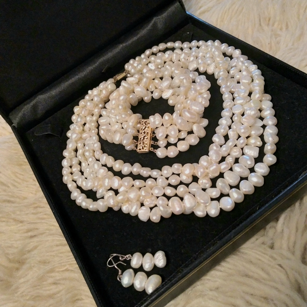 Vintage pearl set - Picture 3 of 11